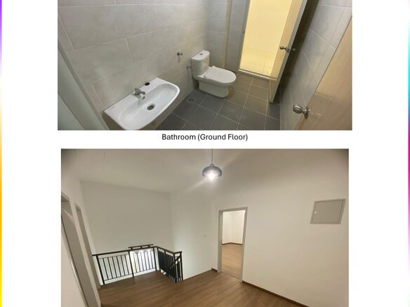 Double storey terrace house for rent