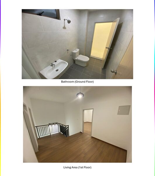 Double storey terrace house for rent