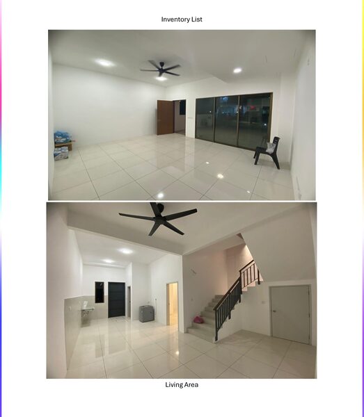 Double storey terrace house for rent