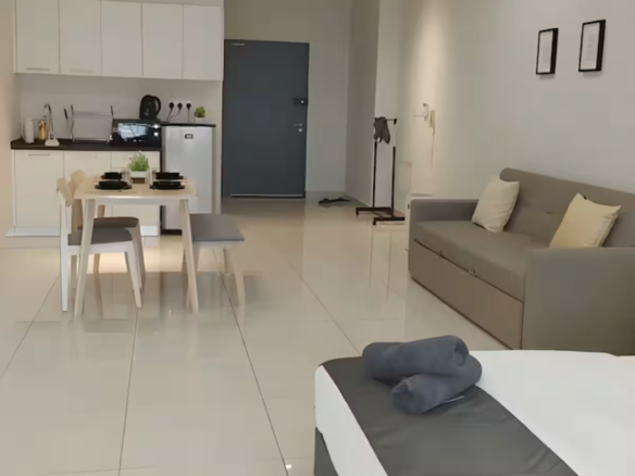 A comfortable and well-maintained single room is a